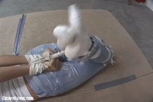 www.escapevideos.com - Jenny Hogtied Ball Gagged thumbnail